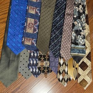 Lot of 100% silk ties